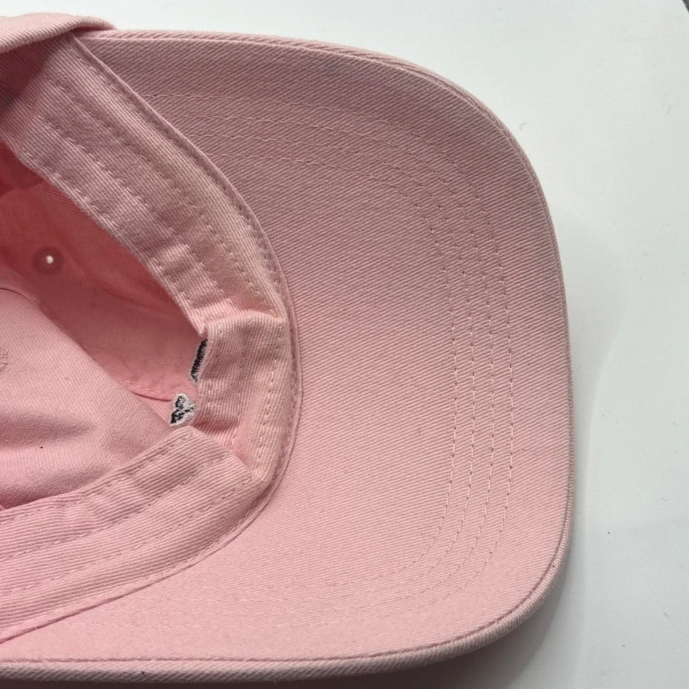 Baseball Cap Vineyard Vines Pink 100% Cotton Whale Logo Adjustable Hat Preppy